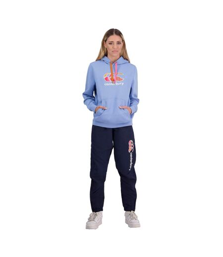 Womens/ladies Uglies Logo Hoodie Storm Blue Canterbury