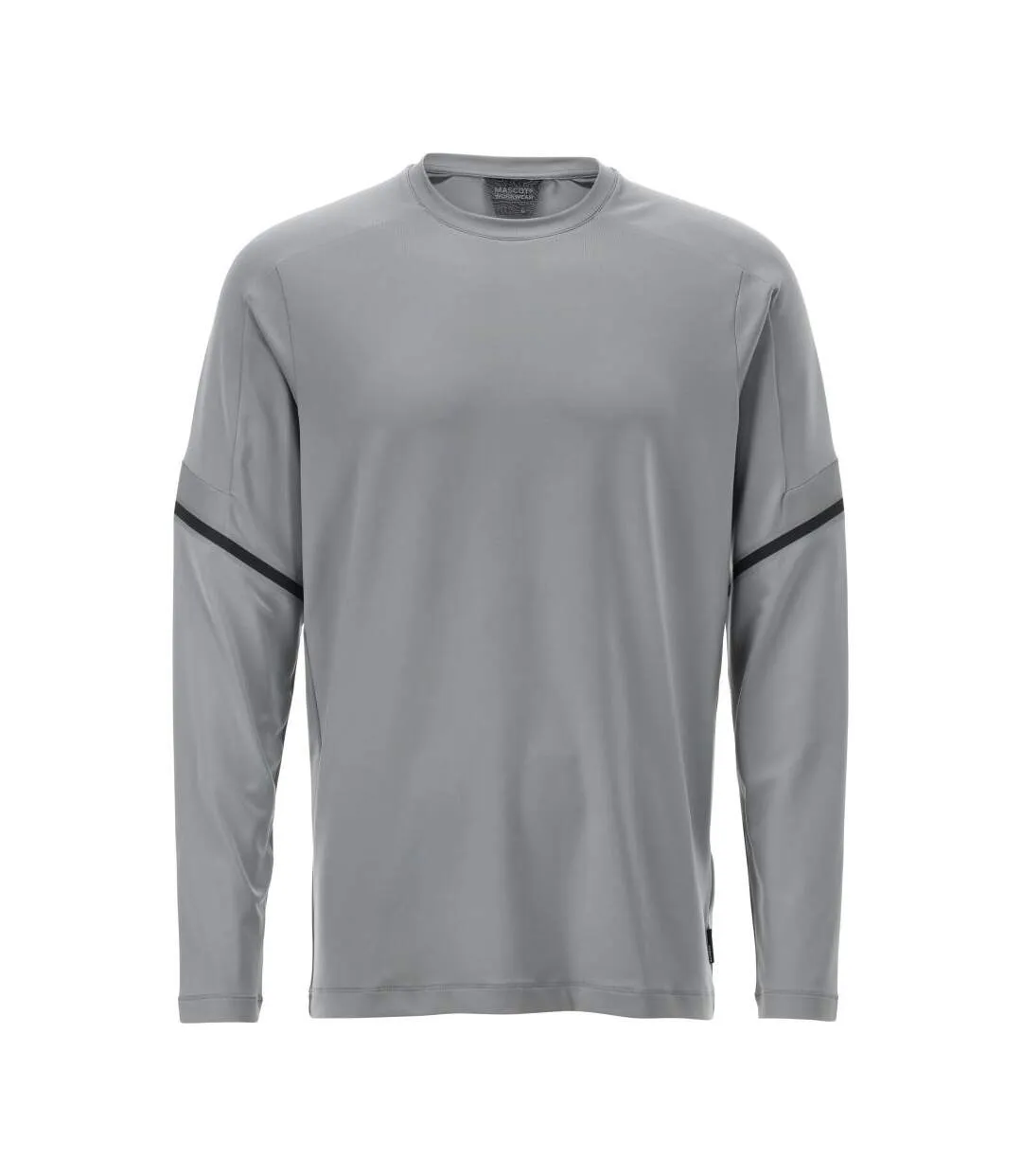 T-shirt Manches Longues Customised Homme Gris Argenté Mascot-1