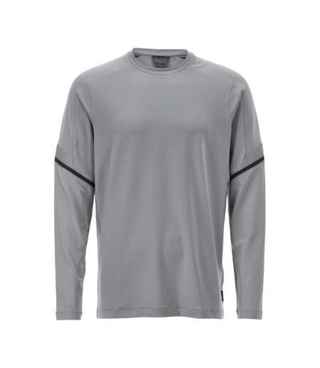 T-shirt Manches Longues Customised Homme Gris Argenté Mascot