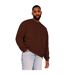 Casual Classics Mens Ringspun Cotton Oversized Sweatshirt (Chocolate)