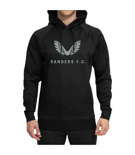 Mens Rangers Fc Pullover Hoodie Black Castore