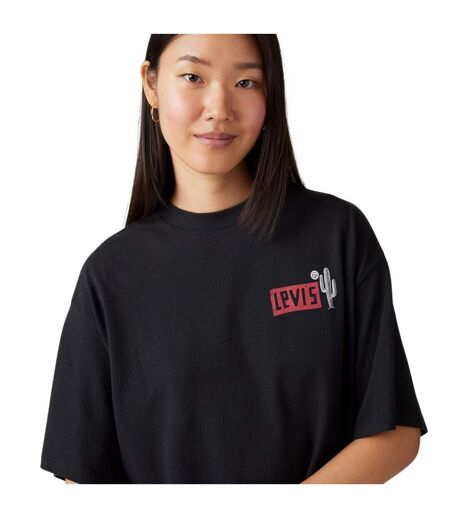T-shirt Motif/style Imprimé Au Dos Femme Bleu Levis