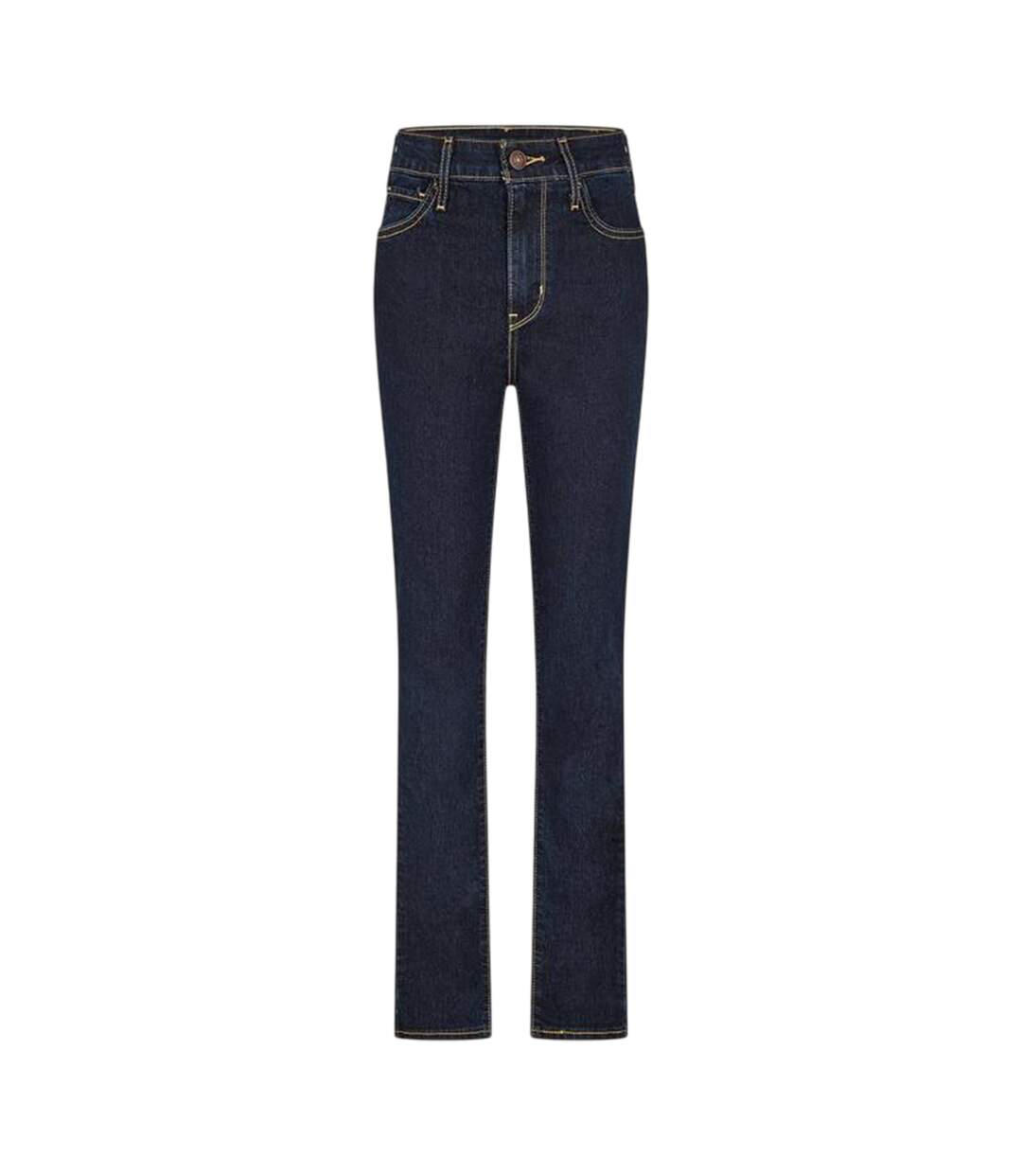 Womens/ladies 721 Denim Skinny Jeans Dark Blue Levis-1