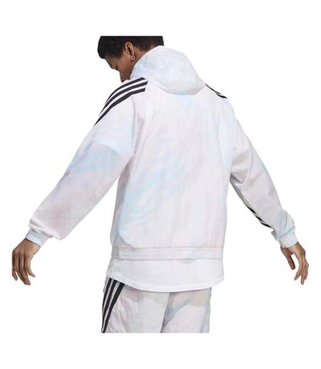 Veste Blanche/Rose/Bleu Homme Adidas Aop - L