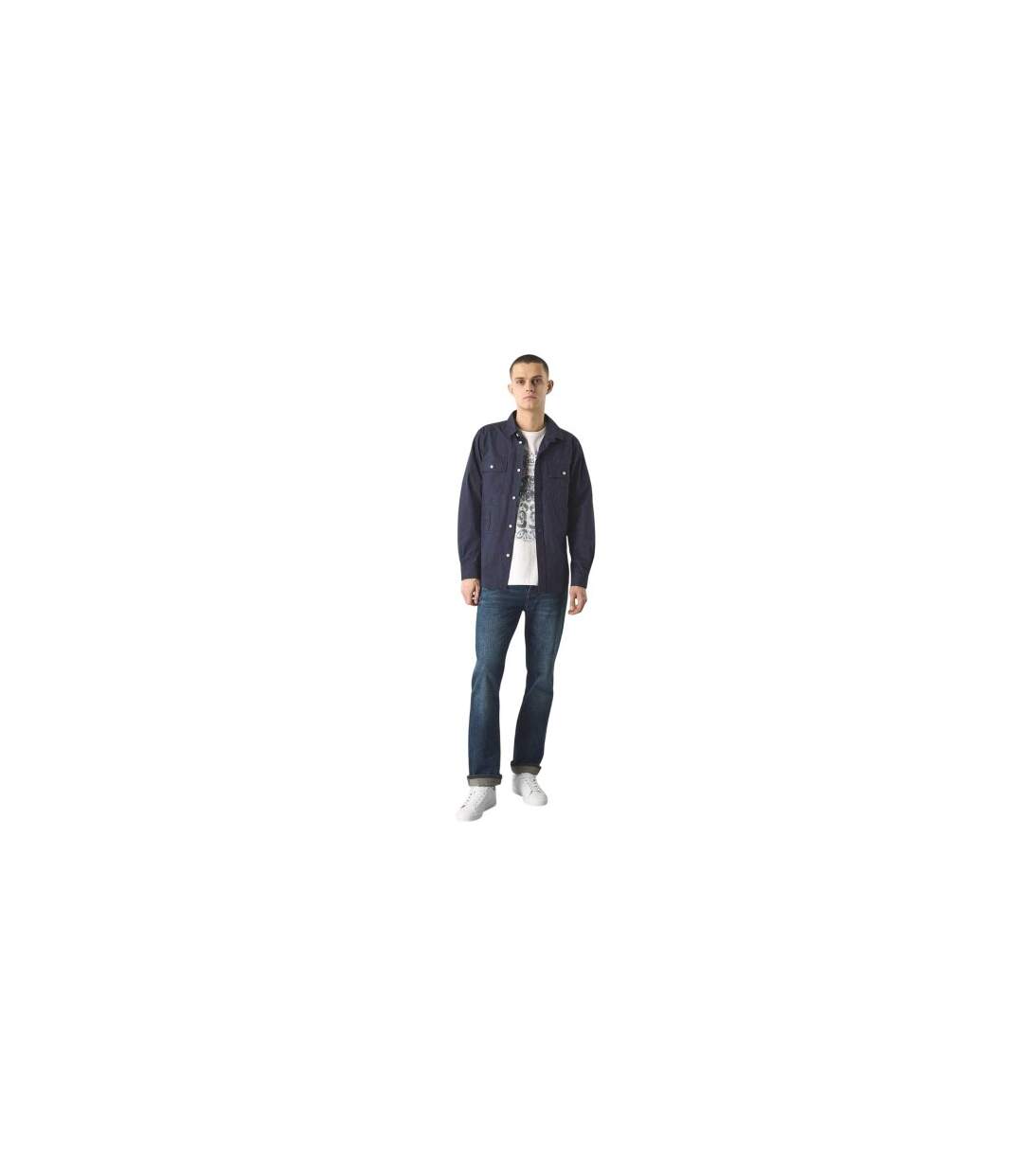 Chemise Manches Longues Brentwood Homme Bleu Marine Pretty Green-1