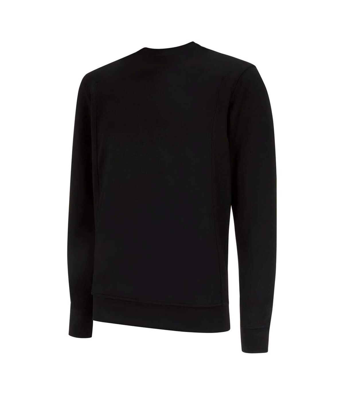 Umbro Mens Pro Stacked Logo Fleece Pullover (Black/White)