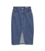 Jupe en jean bleu foncé femme vero moda elfi-1
