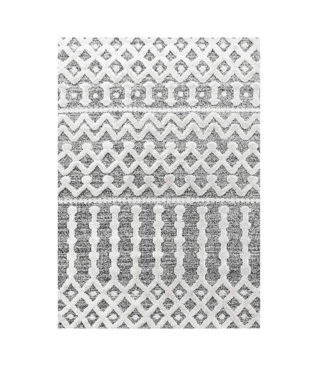 Tapis salon et chambre tissé motif scandinave PISTIOU-1