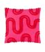 Archie tufted cushion cover 45cm x 45cm pink/red Heya Home-1