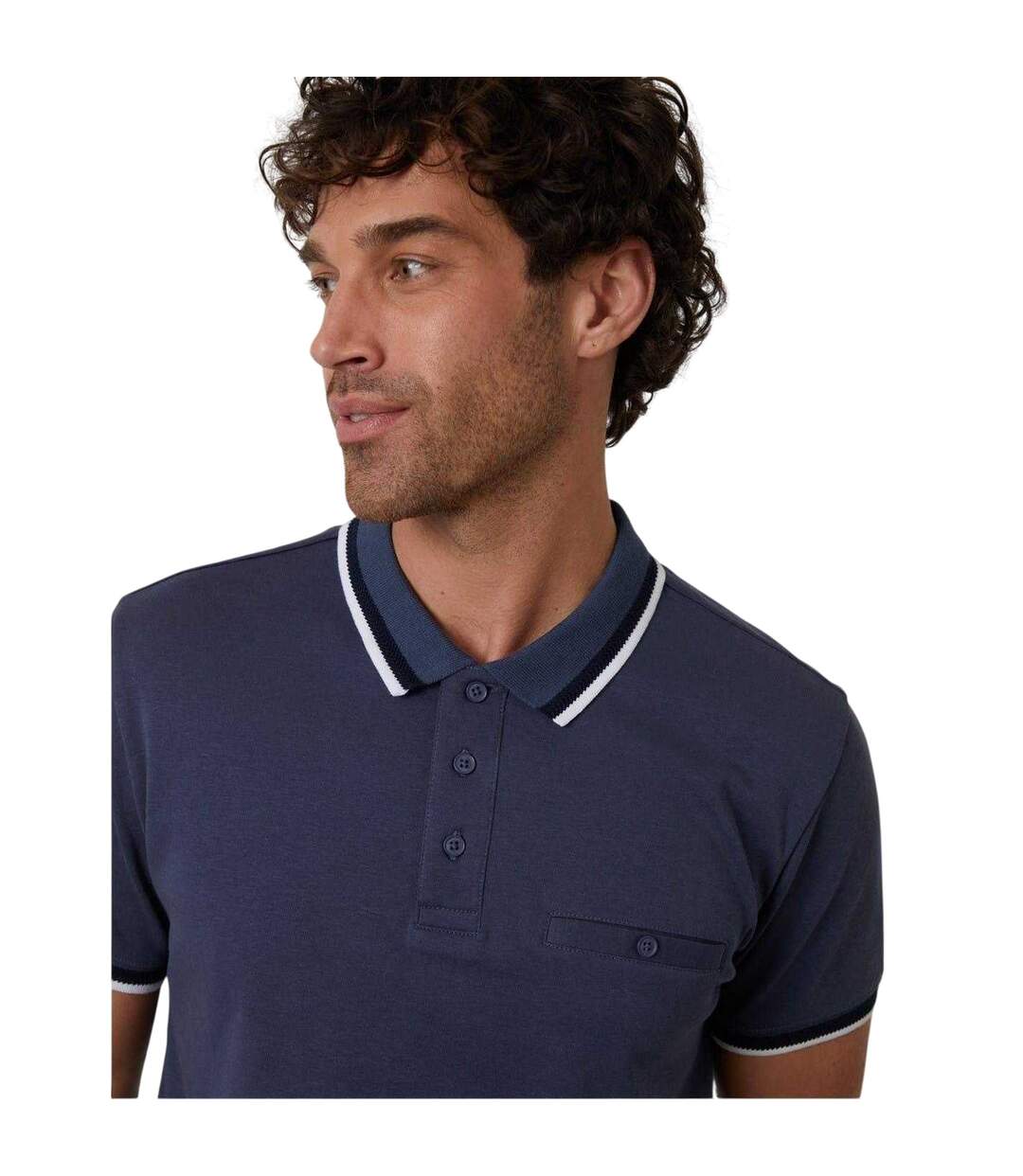 Polo Femme Bleu Threadbare-4