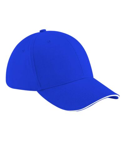 Beechfield Adults Unisex Athleisure Cotton Baseball Cap (Bright Royal/White) - UTBC3433
