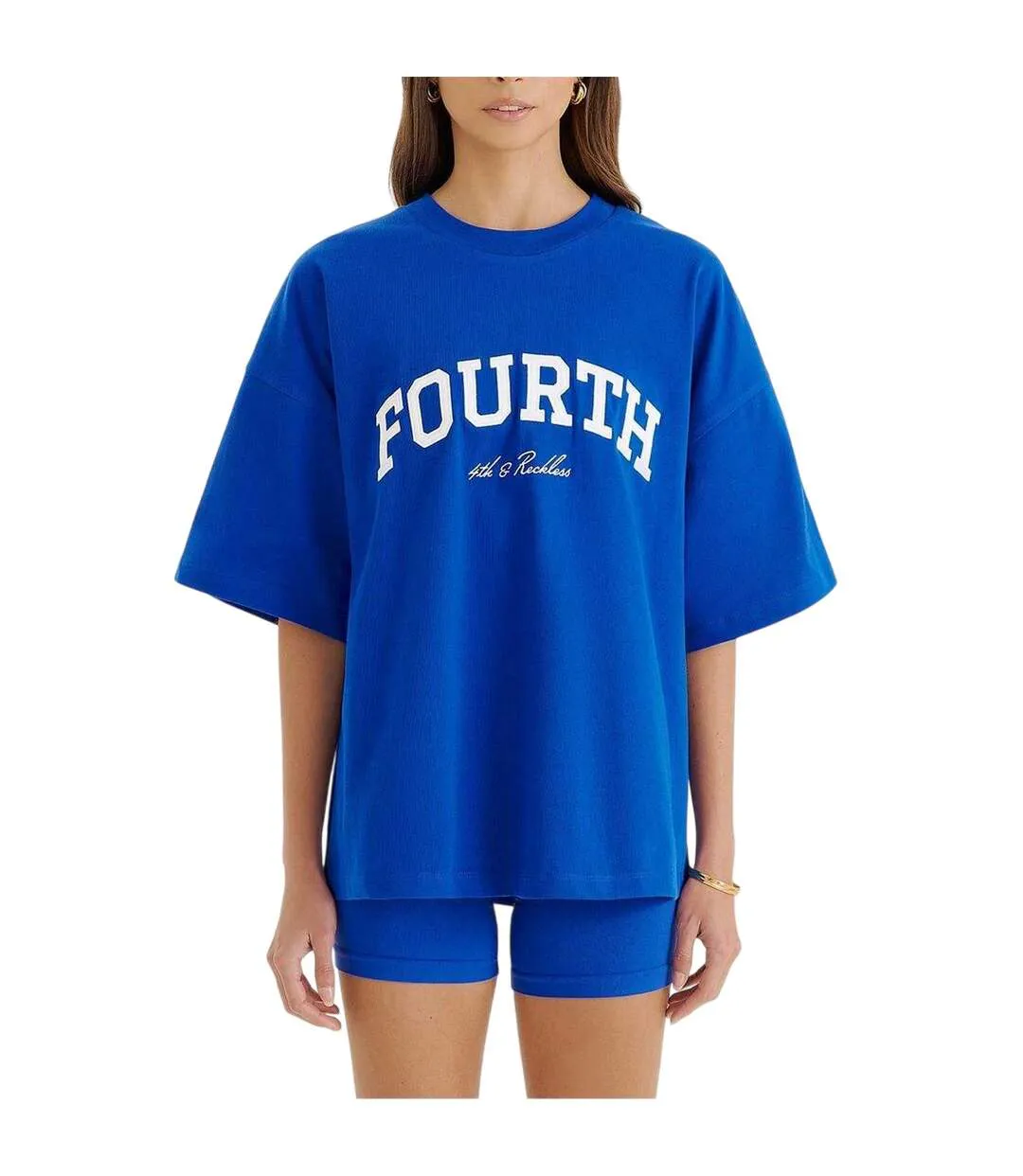 T-shirt Femme Bleu 4th & Reckless-1