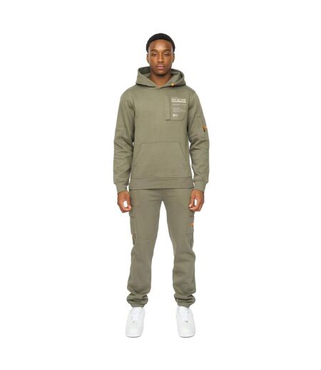 Mens Adamsberg Hoodie Dark Olive Duck And Cover