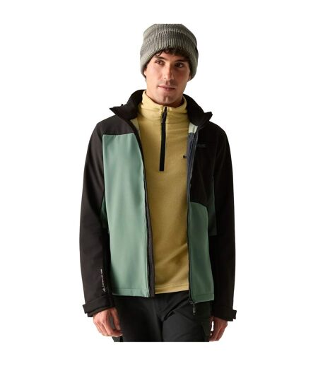 Veste Softshell Hewitts Homme Vert Forêt Foncé Noir Regatta