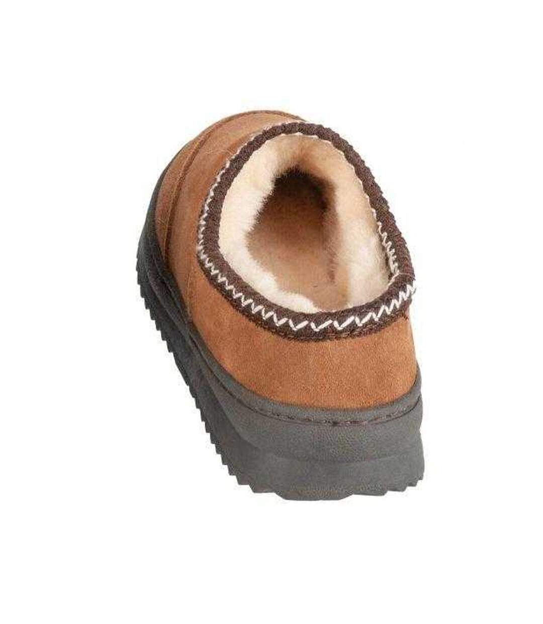 Chaussons Platinum Outback Scuff Femme Marron EMU Australia-2