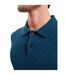 Mens Chevron Knitted Short-sleeved Polo Shirt Navy Ted Baker-4