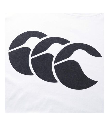 T-shirt Homme Blanc Noir Canterbury