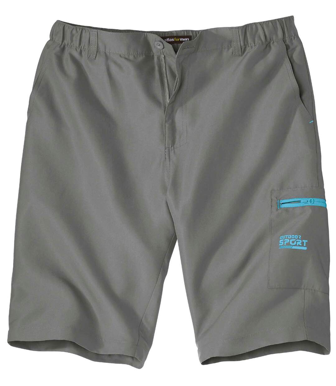 Men's Microfibre Cargo Shorts - Grey Atlas For Men
