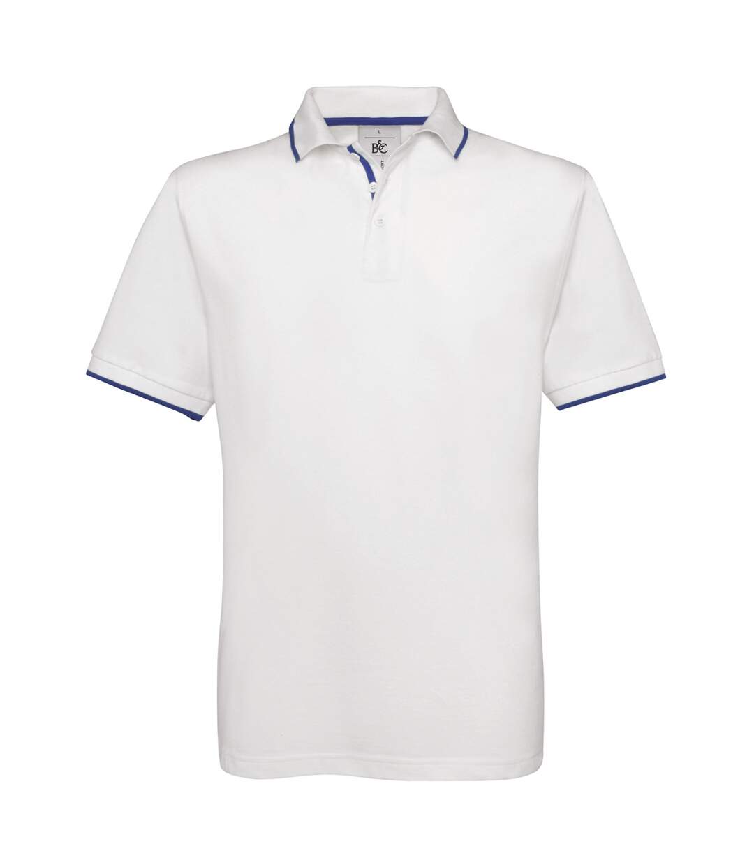 Polo manches courtes inserts contrastés - homme - PU413 - blanc-1