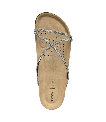 Sandales D Brionia R Femme Noir Argenté Geox