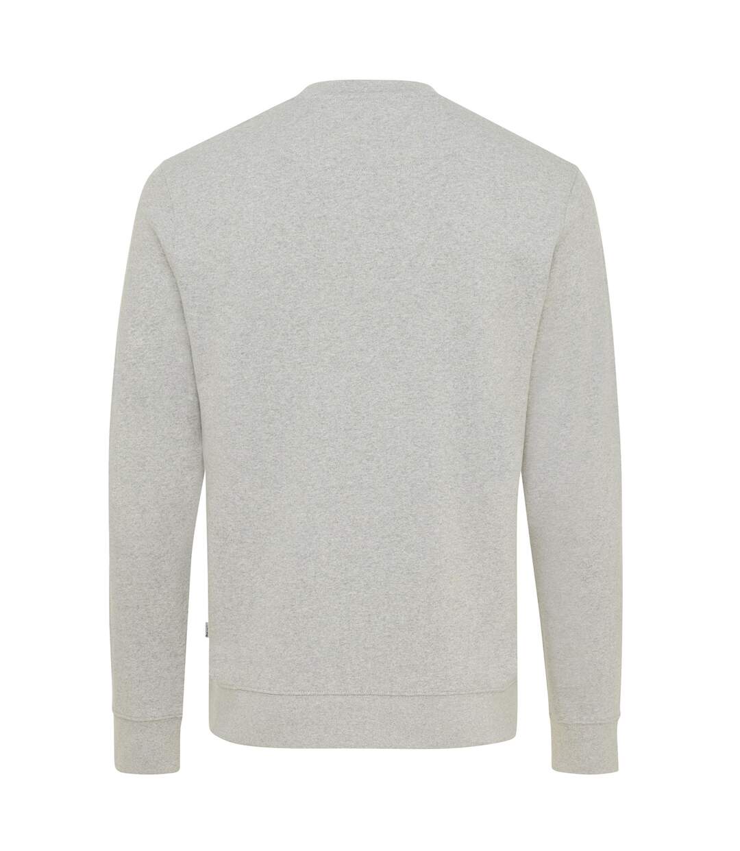Unisex adult denali recycled cotton undyed sweatshirt heather grey Iqoniq-2