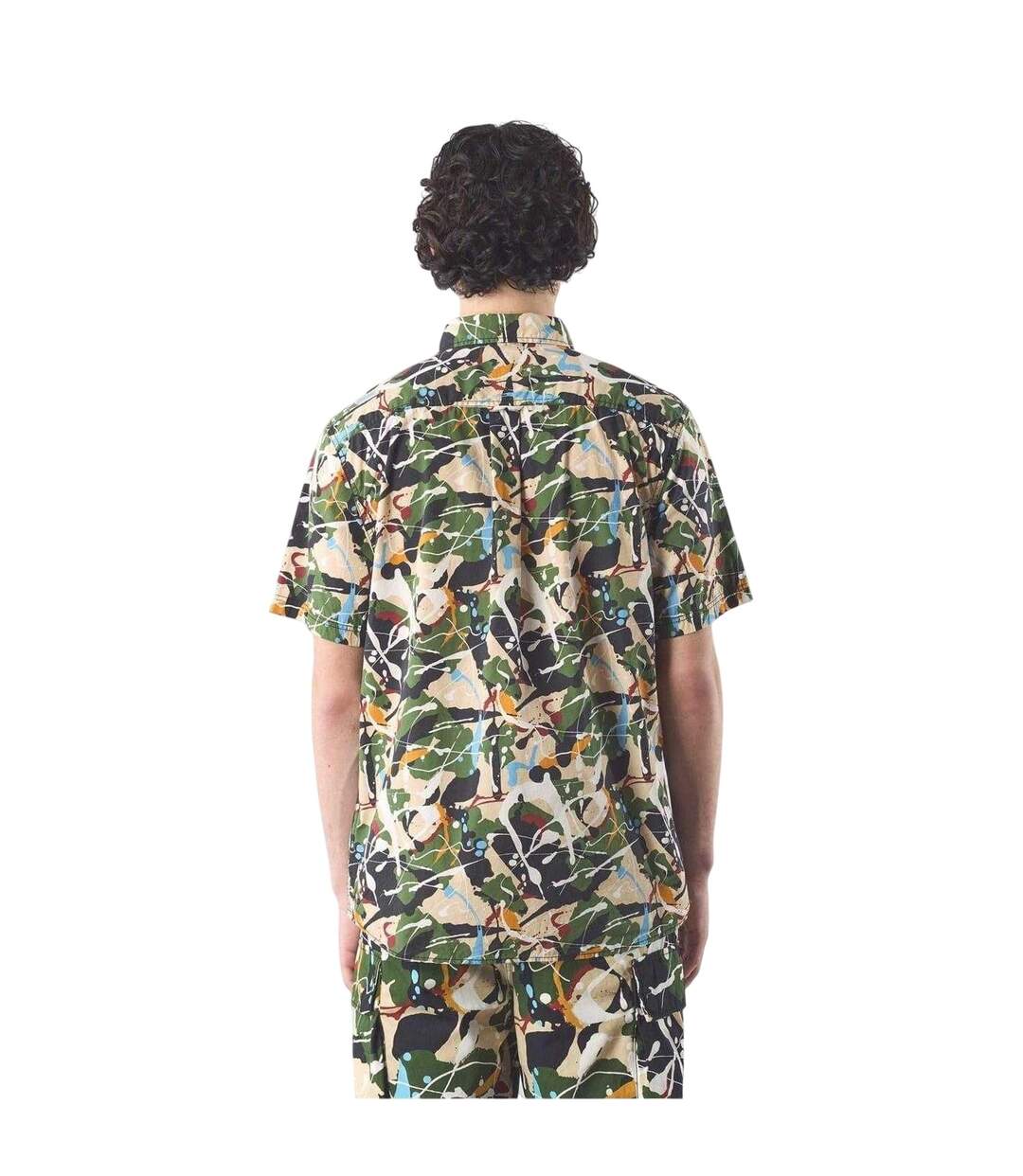 Mens Convergence Regular Shirt Multicoloured Pretty Green-3