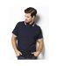 Polo homme bleu marine/blanc Asquith & Fox-3