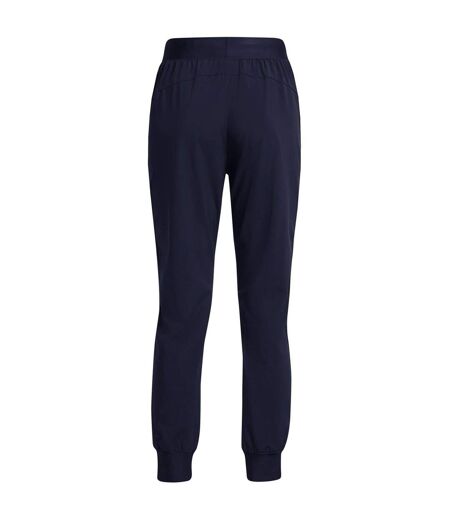 Womens/ladies High Rise Joggers Blue Under Armour