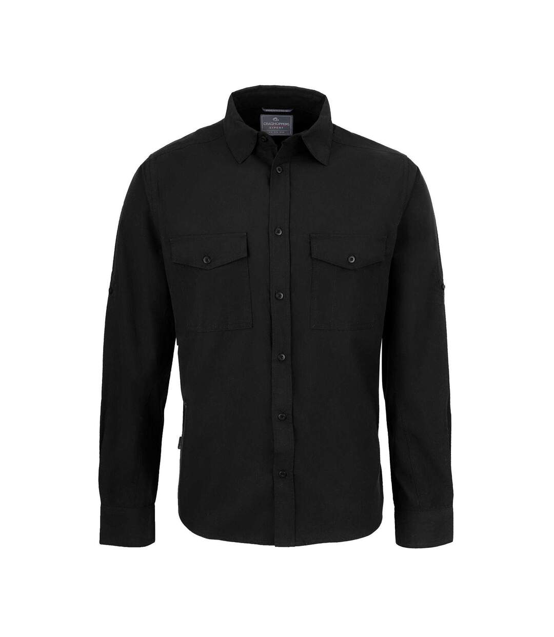 Mens Kiwi Long-sleeved Shirt Black Craghoppers Expert-2