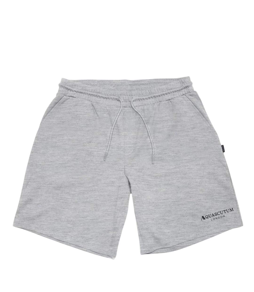 Mens Sweat Shorts Grey Aquascutum-1