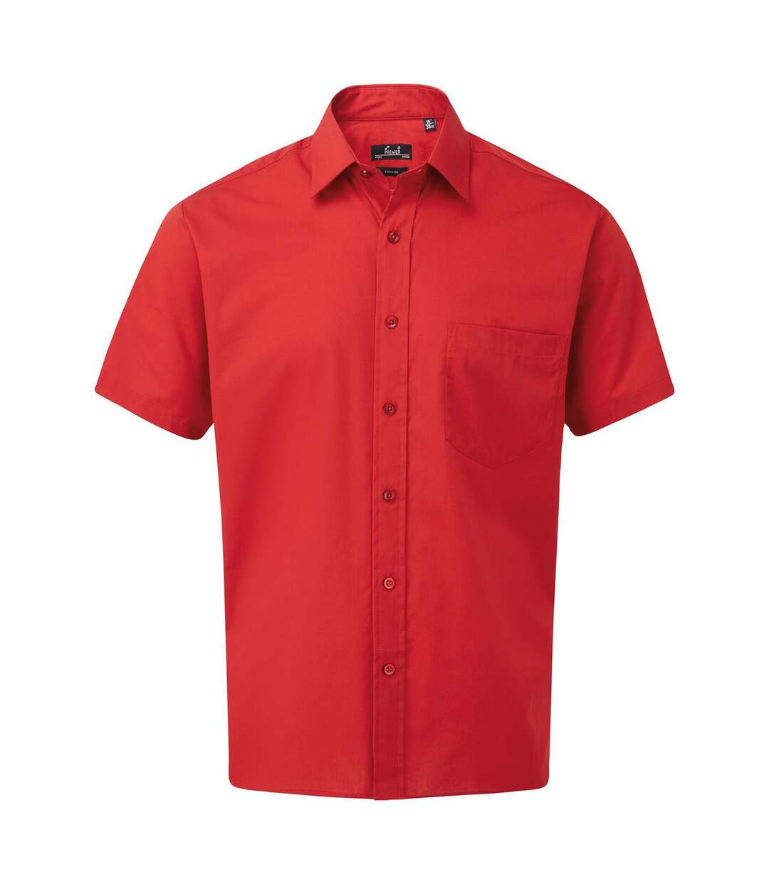 Chemise poplin homme rouge Premier Premier