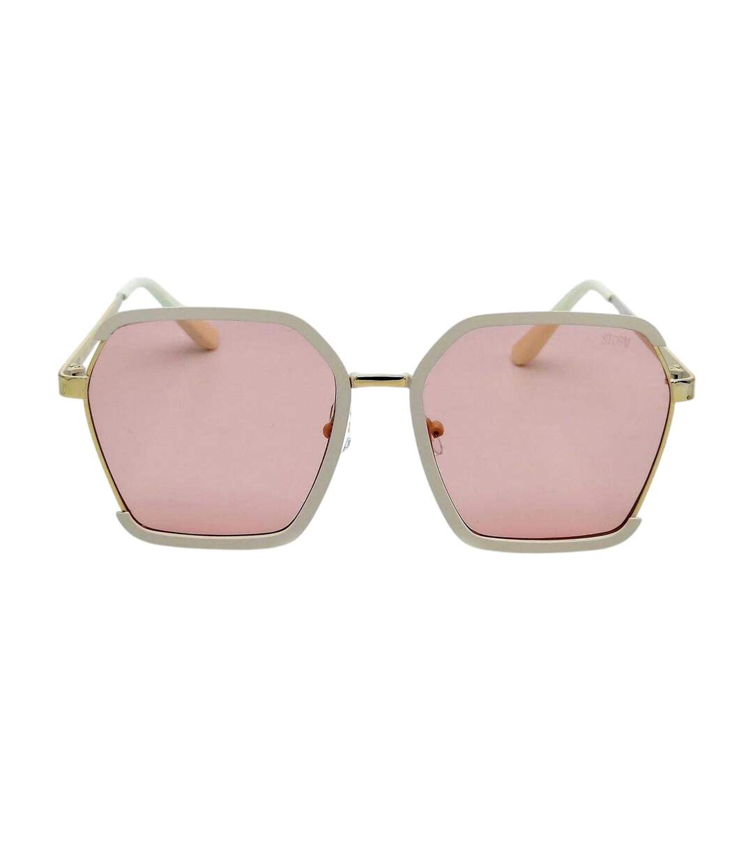 Womens/ladies Cassiopeia Hexagon Sunglasses One Size Beige Storm-2