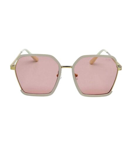 Womens/ladies Cassiopeia Hexagon Sunglasses One Size Beige Storm