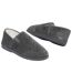 Men's Anthracite Wool-Style Slippers