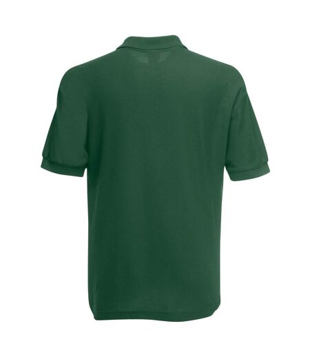 Fruit Of The Loom Mens 65/35 Pique Short Sleeve Polo Shirt (Bottle Green) - UTBC388