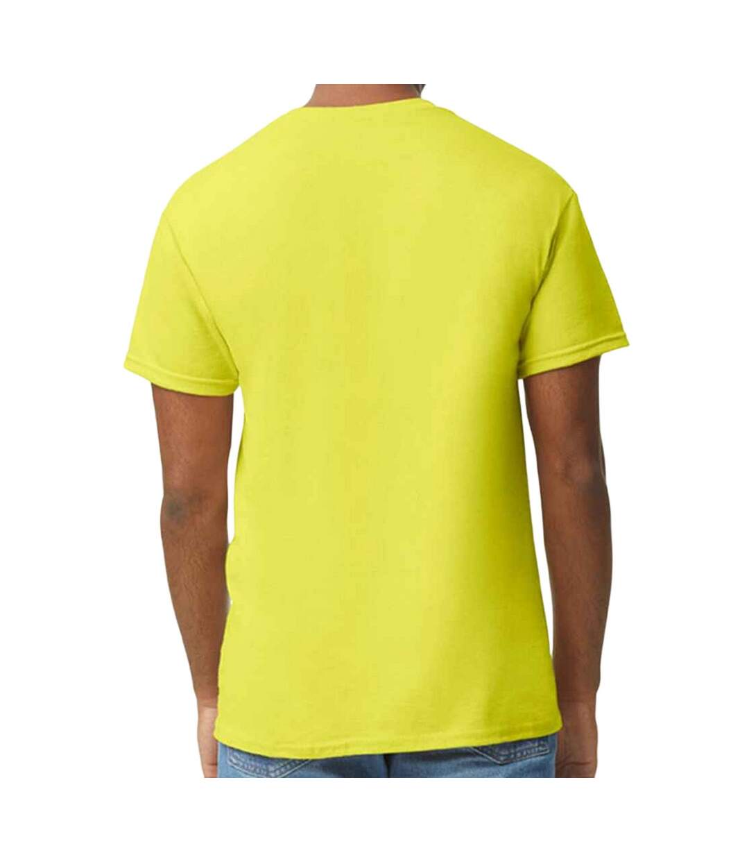 T-shirt manches courtes homme vert fluo Gildan