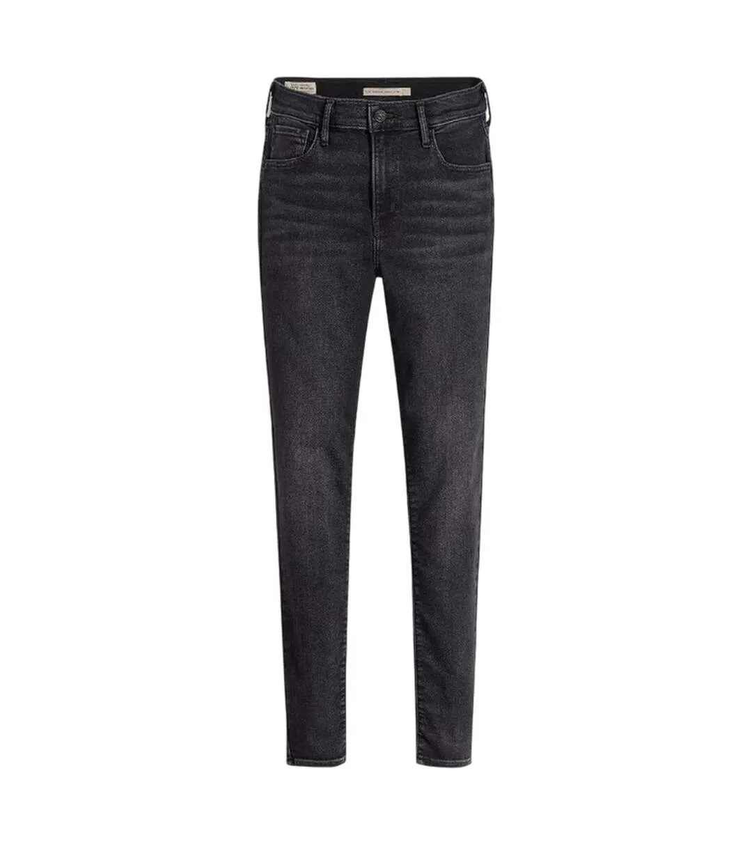 Womens/ladies High Rise Skinny Jeans Black Mustang Levis-2