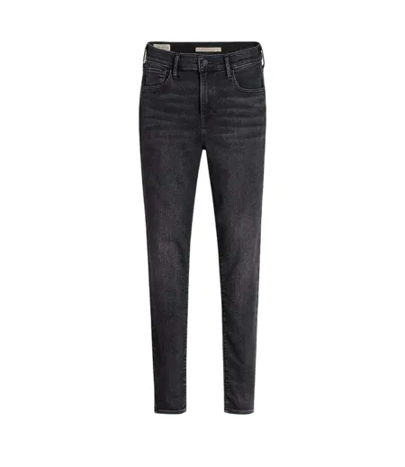 Womens/ladies High Rise Skinny Jeans Black Mustang Levis