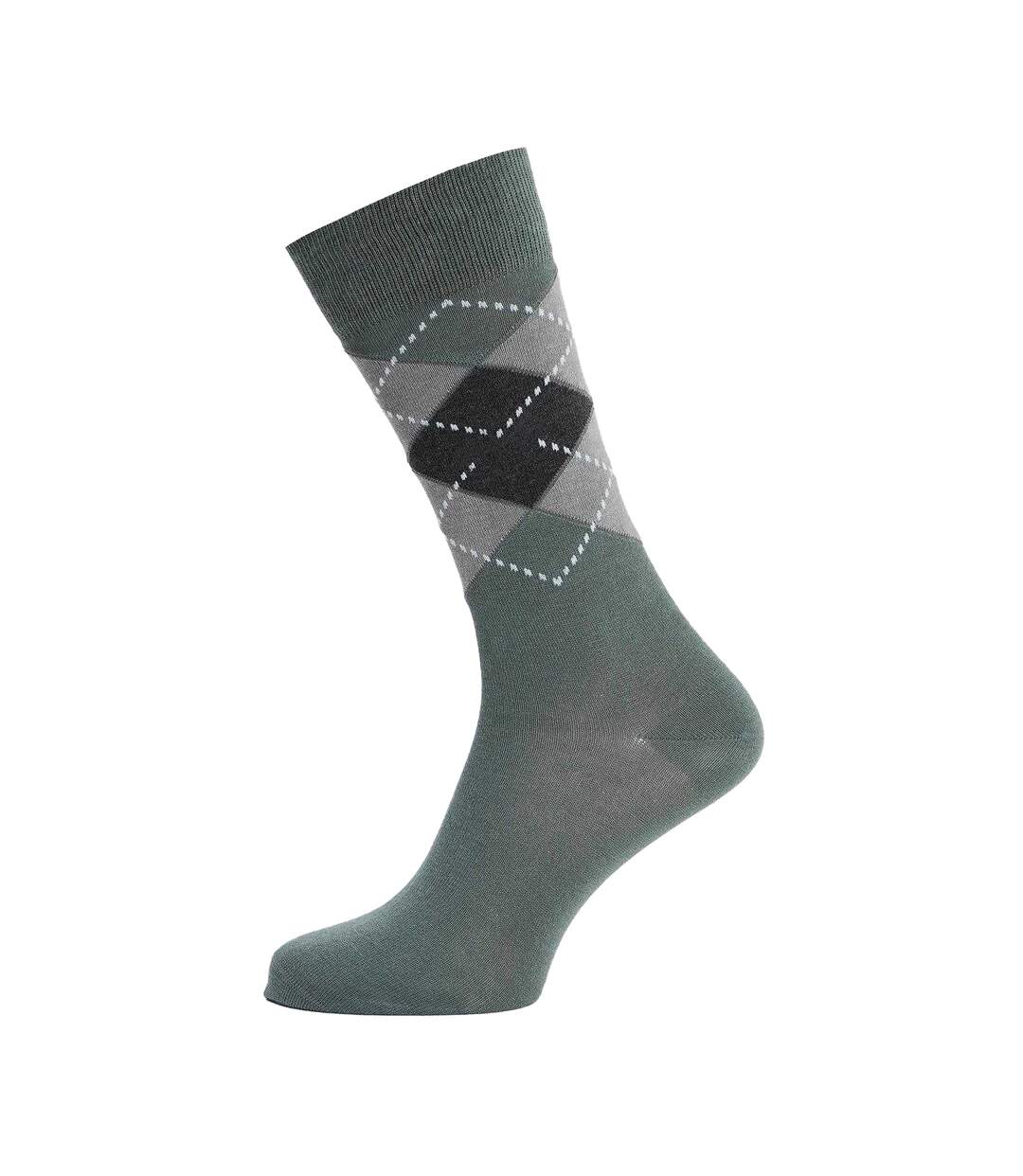Lot De 2  Chaussettes Motif/style Losange Homme Vert Foncé Boss-2
