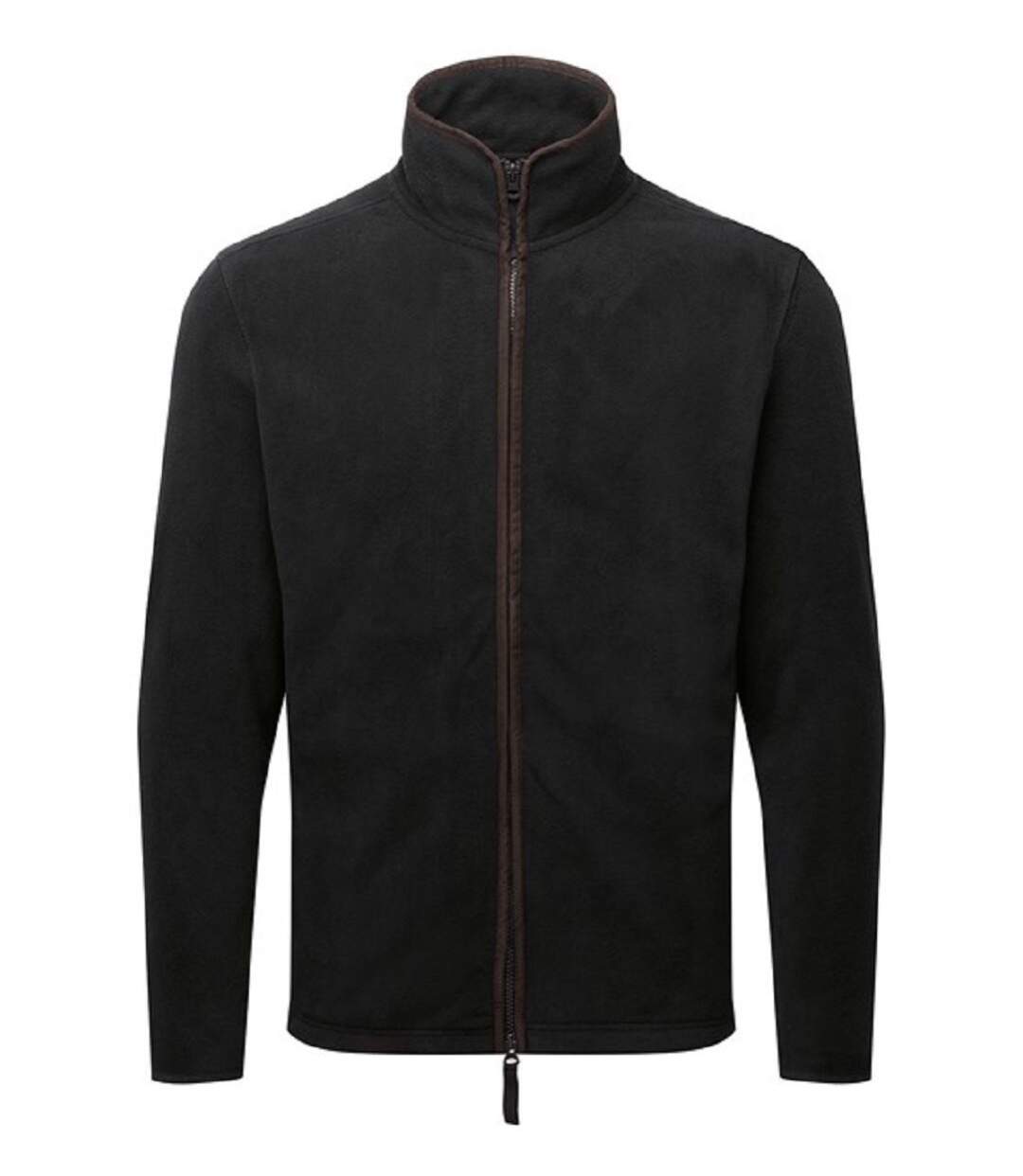 Veste polaire manches longues - Homme - PR823 - noir et marron