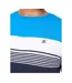 Mens Portmen Yarn Dyed Stripe Cotton T-shirt Blue Stripe Bewley & Ritch-4