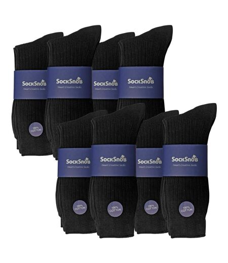 24 Pairs Multipack Mens Ultimate Comfort 100% Cotton Socks