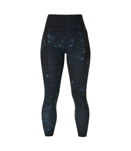 Legging 7/8 Yoga Motif/style Imprimé Tigre Femme Bleu Sweaty Betty