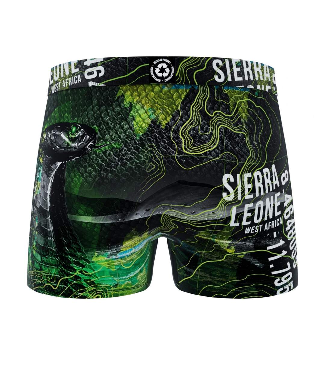 Boxer Homme Serpent, Caleçon Homme Polyester Recyclé, Doux et Respirant