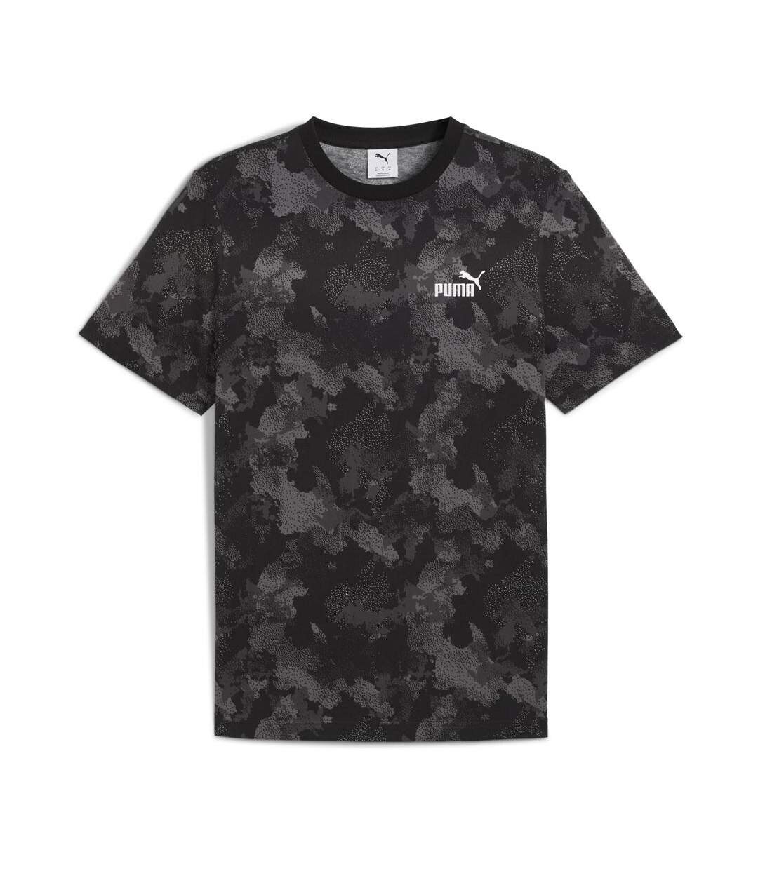 T-Shirt gris/noir homme puma camo-1