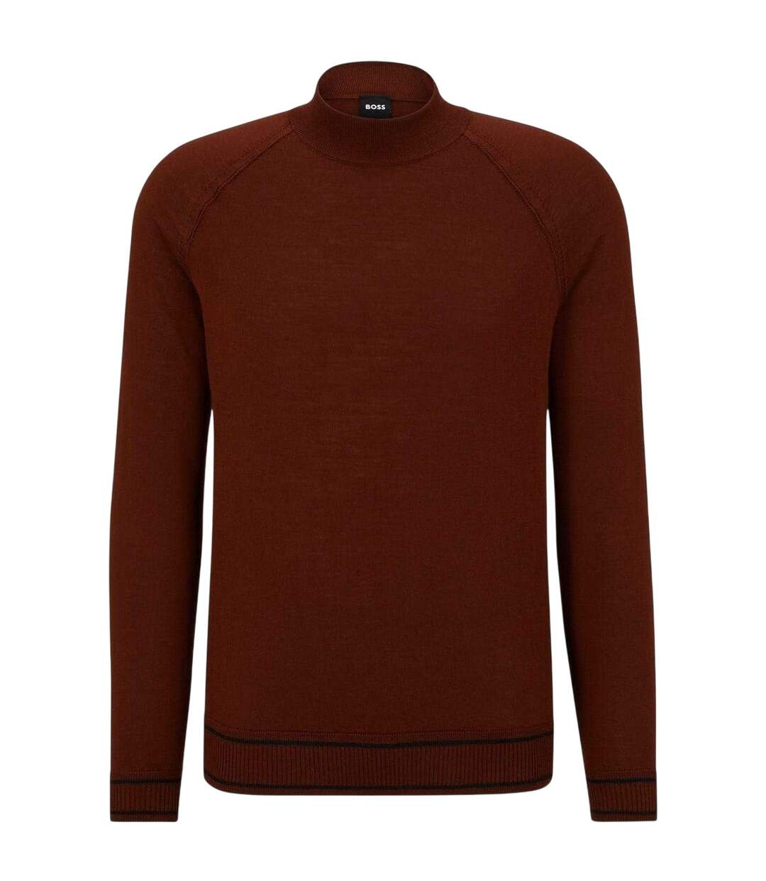 Sweat Manches Raglan Homme Marron Boss-2