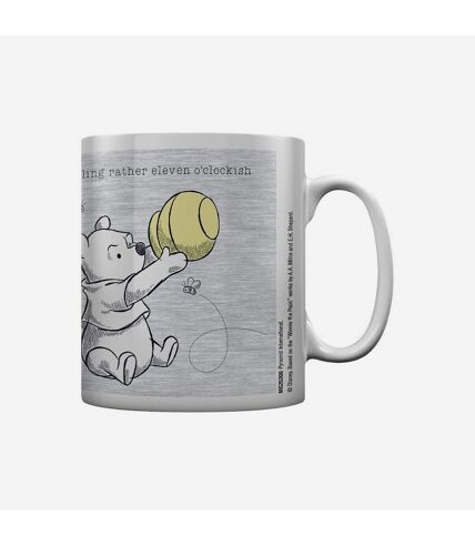 Winnie the Pooh - Mug ELEVEN O'CLOCKISH (Noir / Blanc / Jaune) (Taille unique) - UTPM3074