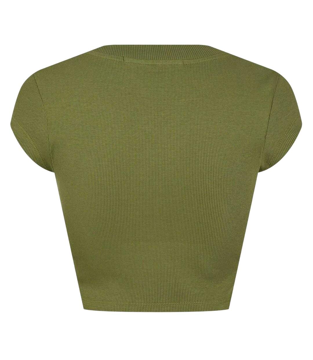 T-shirt Court Motif/style Monochrome Femme Vert Émeraude Calvin Klein-2