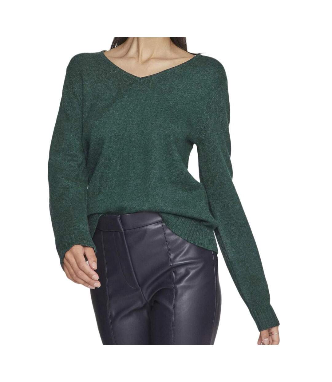 Pull Col V Vert Femme Vila 69 - L-1