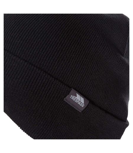 Unisex Adult Crackle Reflective Beanie Black Trespass